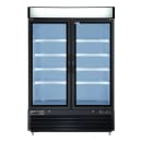 Maxx Cold MVMF48B 54" V-Series Two Section Display Freezer w/ Swing Doors - Bottom Mount Compressor, Black, 208-230v thumbnail 2