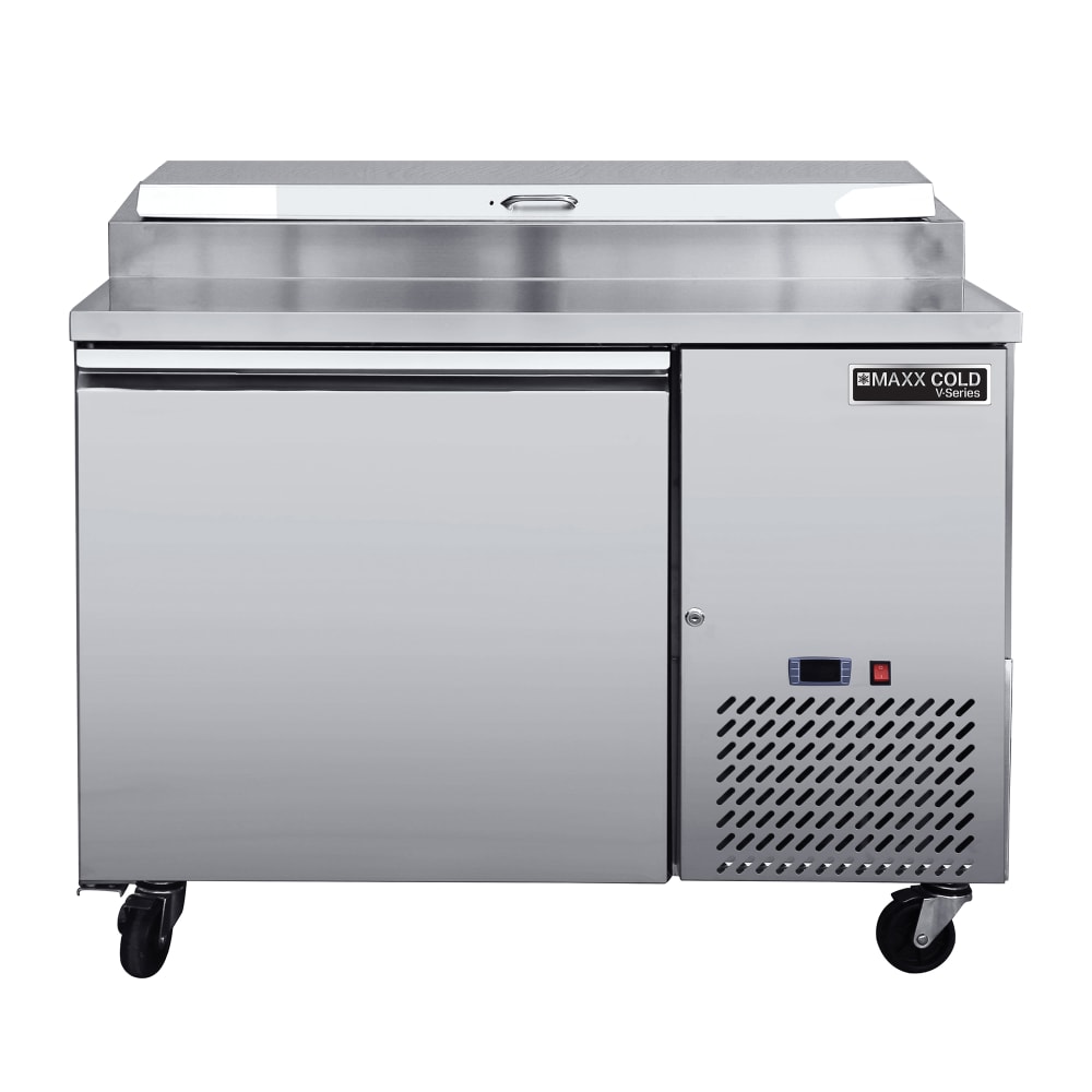 Maxx Cold MVPP50HC 43 7/8" V-Series Pizza Prep Table w/ Refrigerated Base, 115v