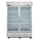 Maxx Cold MVR-49GDHC 54 1/5" V-Series Two Section Reach In Refrigerator, (2) Left/Right Hinge Glass Doors, 115v thumbnail 2