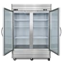 Maxx Cold MVR-49GDHC 54 1/5" V-Series Two Section Reach In Refrigerator, (2) Left/Right Hinge Glass Doors, 115v thumbnail 4