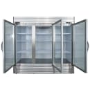 Maxx Cold MVR-72GDHC 81 1/5" V-Series Three Section Reach In Refrigerator, (3) Left/Right Hinge Glass Doors, 220v thumbnail 4