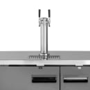 Maxx Cold MXBD48-1BHC 47 1/2" X-Series Kegerator Beer Dispenser w/ (2) Keg Capacity - (1) Column, Black, 120v thumbnail 3