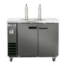 Maxx Cold MXBD48-2BHC 47 1/2" X-Series Kegerator Beer Dispenser w/ (2) Keg Capacity - (2) Columns, Black, 120v thumbnail 2