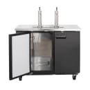 Maxx Cold MXBD48-2BHC 47 1/2" X-Series Kegerator Beer Dispenser w/ (2) Keg Capacity - (2) Columns, Black, 120v thumbnail 3