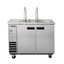 Maxx Cold MXBD48-2SHC 47 1/2" X-Series Kegerator Beer Dispenser w/ (2) Keg Capacity - (2) Columns, Stainless, 120v thumbnail 2