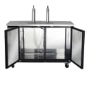 Maxx Cold MXBD60-2BHC 61 1/16" X-Series Kegerator Beer Dispenser w/ (2) Keg Capacity - (2) Columns, Black, 120v thumbnail 2