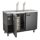 Maxx Cold MXBD60-2BHC 61 1/16" X-Series Kegerator Beer Dispenser w/ (2) Keg Capacity - (2) Columns, Black, 120v thumbnail 5