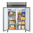 Maxx Cold MXCF-49FDHC 53 9/10" X-Series Two Section Reach In Freezer, (2) Solid Doors, 120v thumbnail 3