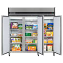 Maxx Cold MXCF-72FDHC 81" X-Series Three Section Reach In Freezer, (3) Solid Doors, 120v thumbnail 3