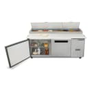 Maxx Cold MXCPP70HC 70 4/5" X-Series Pizza Prep Table w/ Refrigerated Base, 120v thumbnail 3