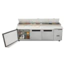 Maxx Cold MXCPP92HC 94 1/5" X-Series Pizza Prep Table w/ Refrigerated Base, 120v thumbnail 2