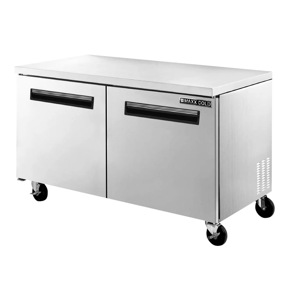 Maxx Cold MXCR60UHC 60 3/8" X-Series Undercounter Refrigerator w/ (2) Sections & (2) Doors, 120v