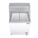 Maxx Cold MXDC-4 31 1/2" X-Series Mobile Ice Cream Dipping Cabinet w/ 6 Tub Capacity - White, 120v thumbnail 2