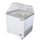 Maxx Cold MXDC-4 31 1/2" X-Series Mobile Ice Cream Dipping Cabinet w/ 6 Tub Capacity - White, 120v thumbnail 3