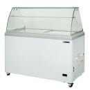 Maxx Cold MXDC-8 51 7/10" X-Series Mobile Ice Cream Dipping Cabinet w/ 14 Tub Capacity - White, 120v thumbnail 3