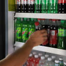 Maxx Cold MXGDM-30FBHC 27" X-Series One Section Display Freezer w/ Swing Door - Bottom Mount Compressor, Black, 120v thumbnail 9