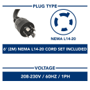 Maxx Cold MXGDM-73FBHC 81" X-Series Three Section Display Freezer w/ Swing Doors - Bottom Mount Compressor, Black, 120v thumbnail 7