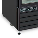 Maxx Cold MXM1-23FBHC 27" X-Series One Section Display Freezer w/ Swing Door - Bottom Mount Compressor, Black, 120v thumbnail 3