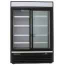 Maxx Cold MXM2-48RSBHC 54" X-Series Two Section Glass Door Merchandiser - (2) Sliding Doors, Black, 120v thumbnail 2