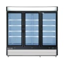 Maxx Cold MXM3-72FHC 81" X-Series Three Section Display Freezer w/ Swing Doors - Bottom Mount Compressor, White, 208-230v thumbnail 2