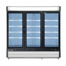 Maxx Cold MXM3-72RHC 81" X-Series Three Section Glass Door Merchandiser - (3) Left/Right Hinge Doors, White, 120v thumbnail 2