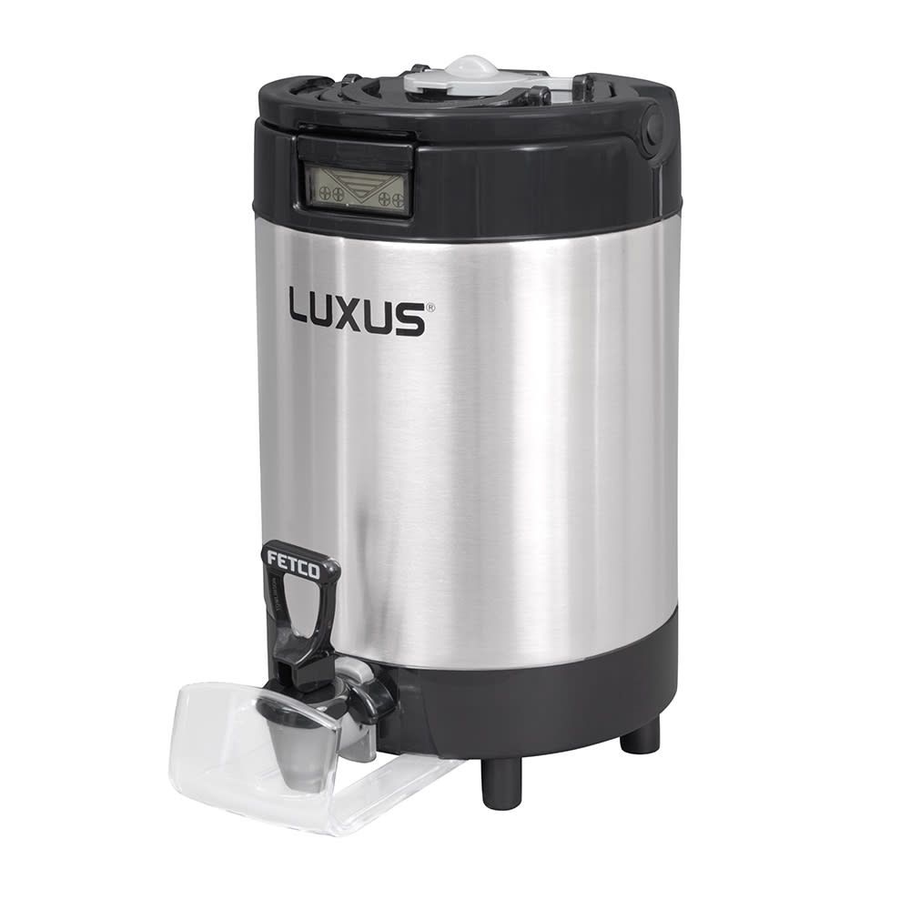 Fetco L4S-10 1 gal LUXUS® Thermal Coffee Dispenser, Black/Stainless Steel