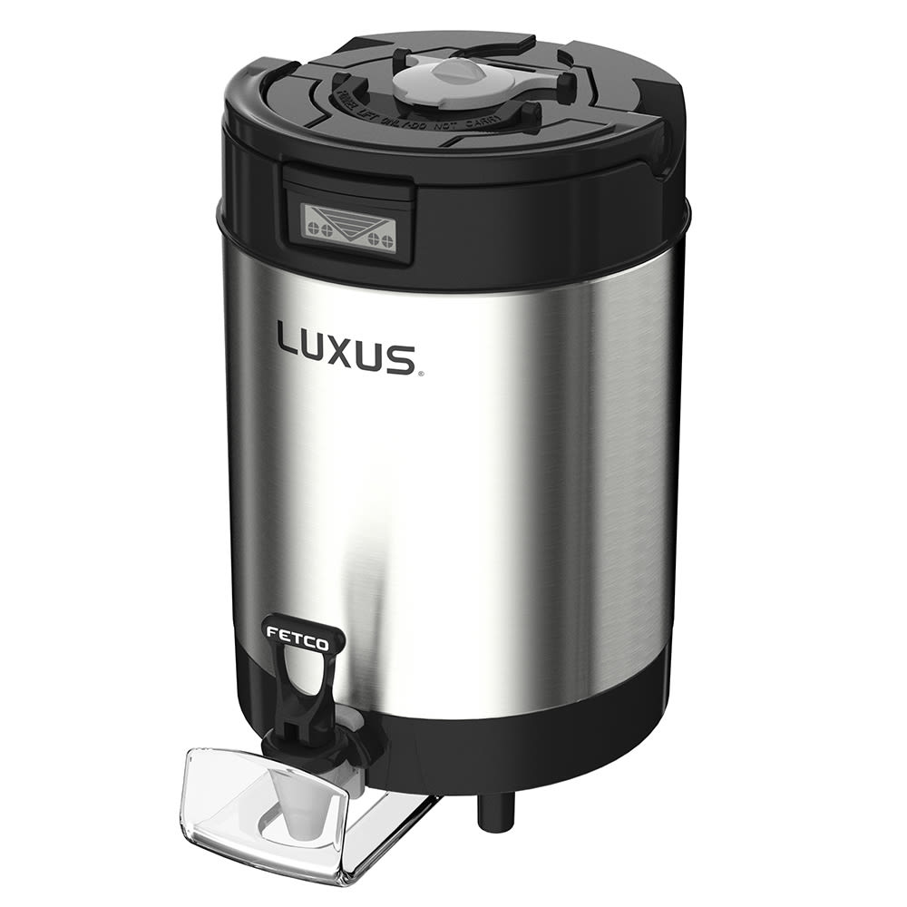 Fetco L4S-15 1 1/2 gal LUXUS® Thermal Coffee Dispenser, Black/Stainless Steel