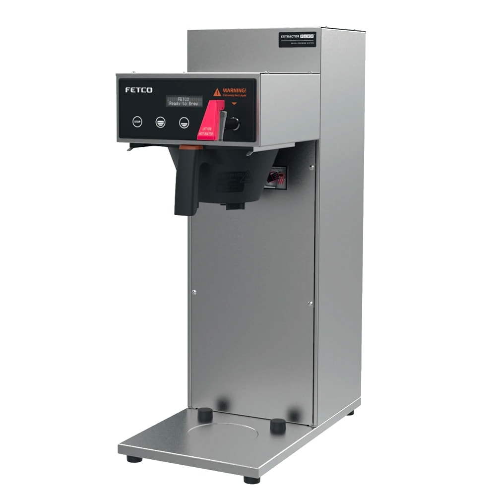 Fetco CBS-1221 Single Airpot Brewer w/ 3 1/2 oz Metal Brewing Basket - Stainless, 120v/200-240v/1ph