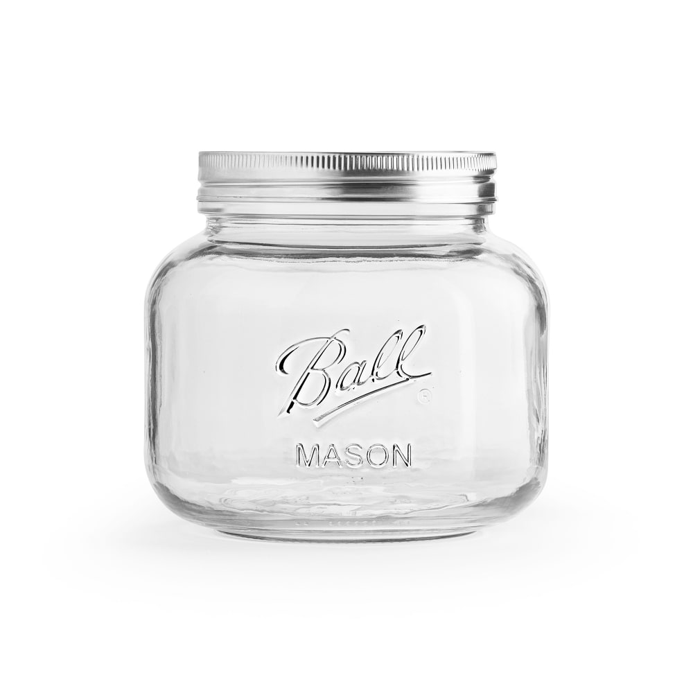 Ball 2176669 32 oz Decorative Mason Jar w/ Lid - Wide Mouth