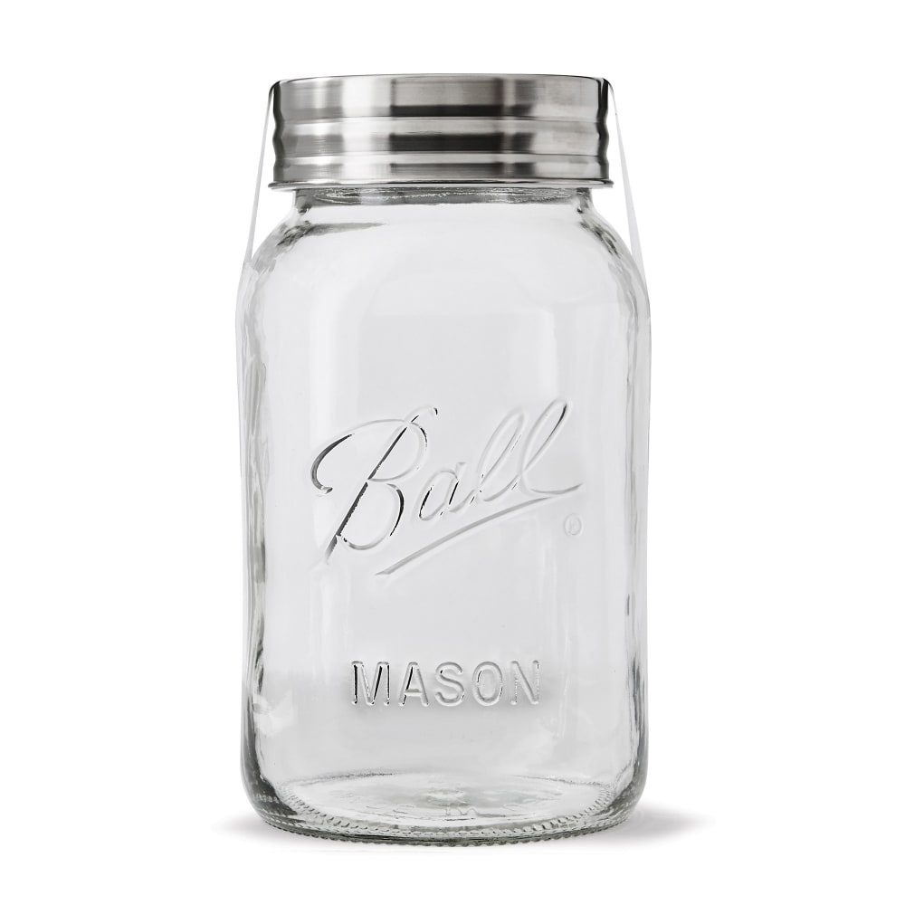 Ball 62000 32 oz Plain Mason Jar w/ SureTight™ Lid & Band - Regular Mouth