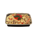 CuBE Packaging 16 oz Rectangular Container w/ Lid - Plastic, Black (CR-815B) thumbnail 3