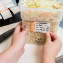 National Checking Company Rectangular Write On Food Storage Label - 2" x 3", Saturday, Orange (RIDU2306R) thumbnail 2