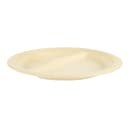 Genera 9" Round Disposable Plate w/ (3) Compartments - Molded Fiber, Natural (TPA903CB500IN) thumbnail 3