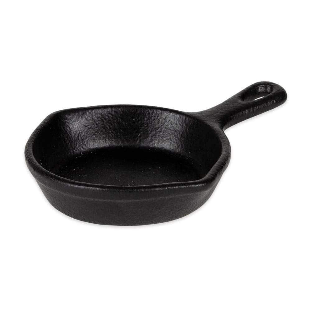 Diversified Ceramics DCI204BI 5 oz Skillet Server - Ceramic, Black Iron
