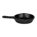 Diversified Ceramics DCI204BI 5 oz Skillet Server - Ceramic, Black Iron thumbnail 2