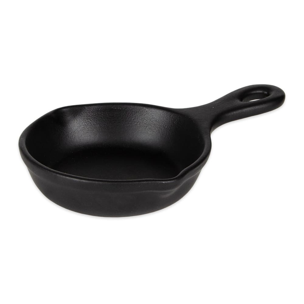 Diversified Ceramics DCI212BI 12 oz Skillet Server - Ceramic, Black Iron