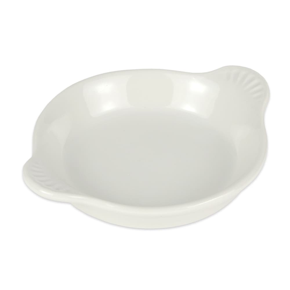 Diversified Ceramics DC433 8 oz. Round, Ceramic Egg Dish, White