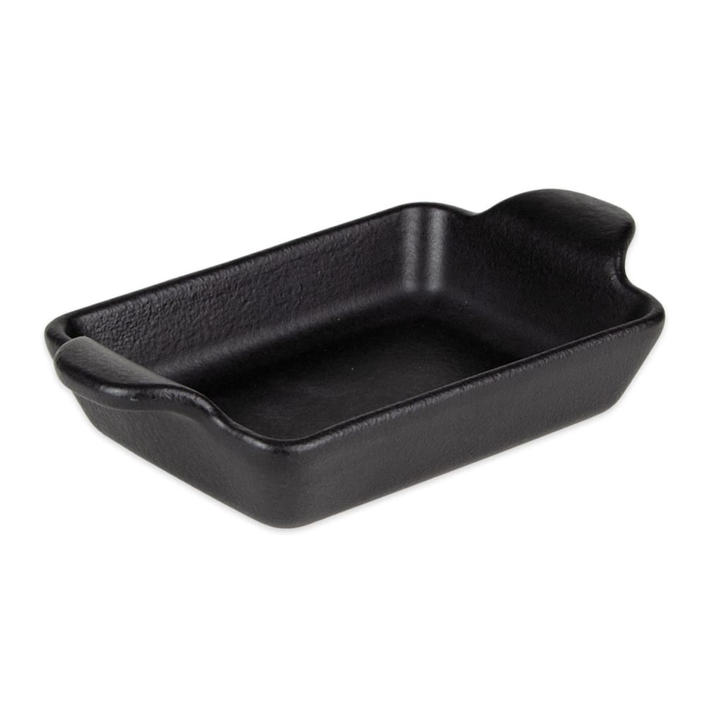 Diversified Ceramics DCI539BI 10 oz. Oval, Ceramic Baking Dish, Black