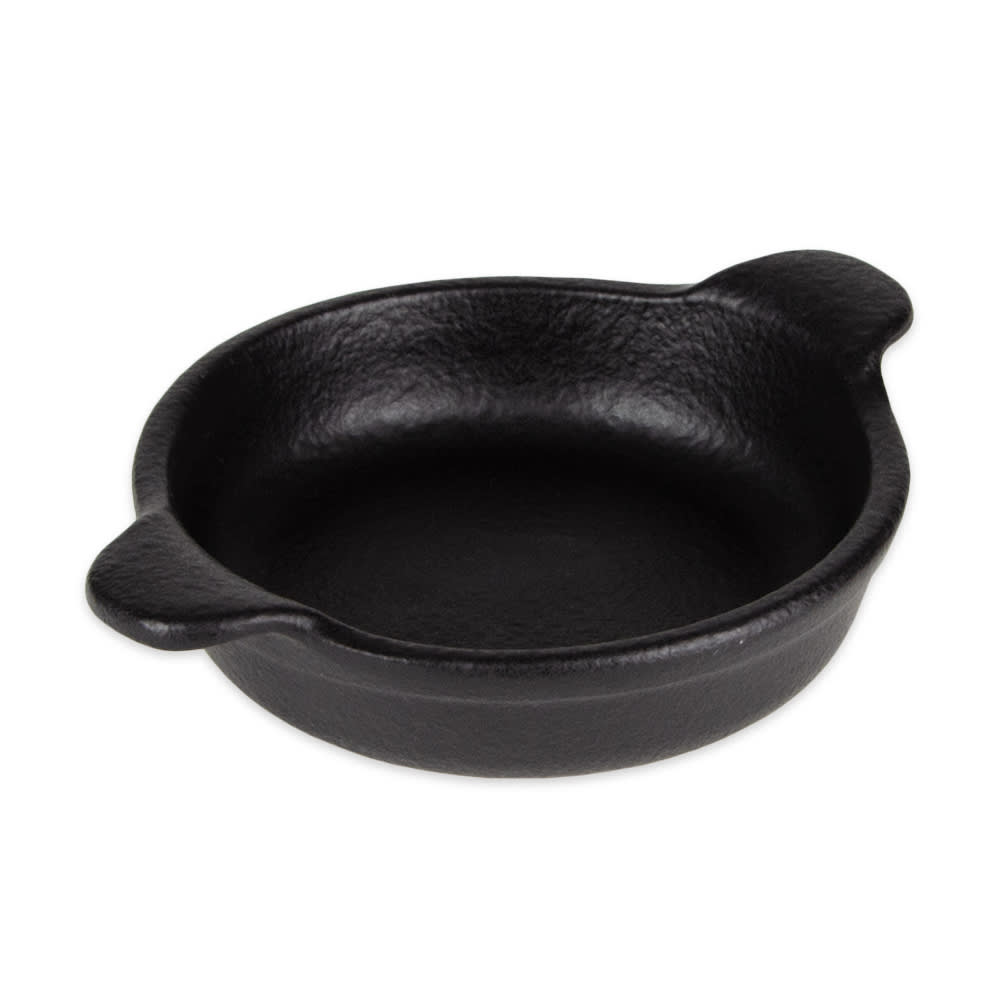 Diversified Ceramics DCI594BI 10 oz. Round, Ceramic Baking Dish, Black