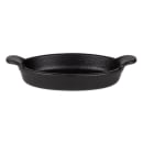 Diversified Ceramics DCI596BI 12 oz. Oval, Ceramic Baking Dish, Black Iron thumbnail 3