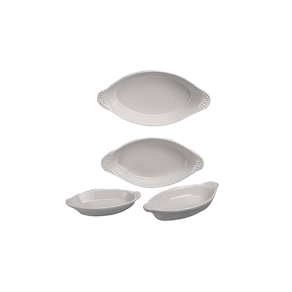 Diversified Ceramics DCI626W 4 1/2 oz. Oval, Ceramic Rarebit, White