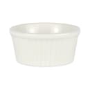 Diversified Ceramics DCI845W 4 1/2 oz Fluted Ramekin - Ceramic, White thumbnail 2