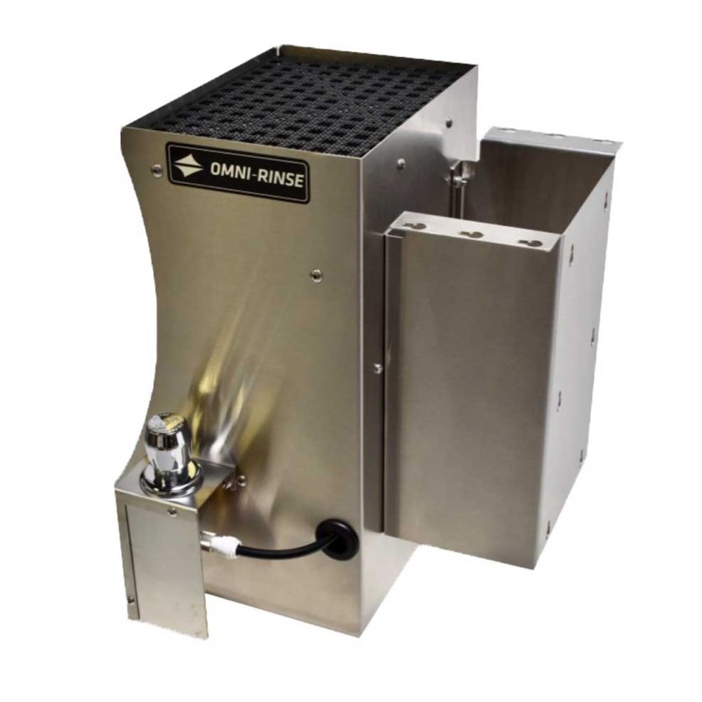 Omni-Rinse Auto-Rinse™ Bar Tool Rinse Station w/ Underbar Bracket - Stainless Steel (BTRS1-UB1)