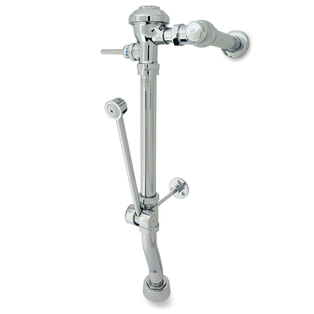Zurn Industries Z6011AV-WS1-BWN Exposed Manual Diaphragm Flush Valve w/ Bedpan Washer - 1.6 gpf, 26 1/2" Rough-In
