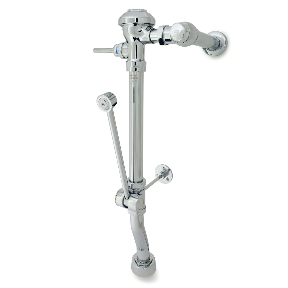 Zurn Industries Z6011AV-WS1-BWN-DF Exposed Manual Diaphragm Flush Valve w/ Bedpan Washer - 1.6 gpf, 26 1/2" Rough-In