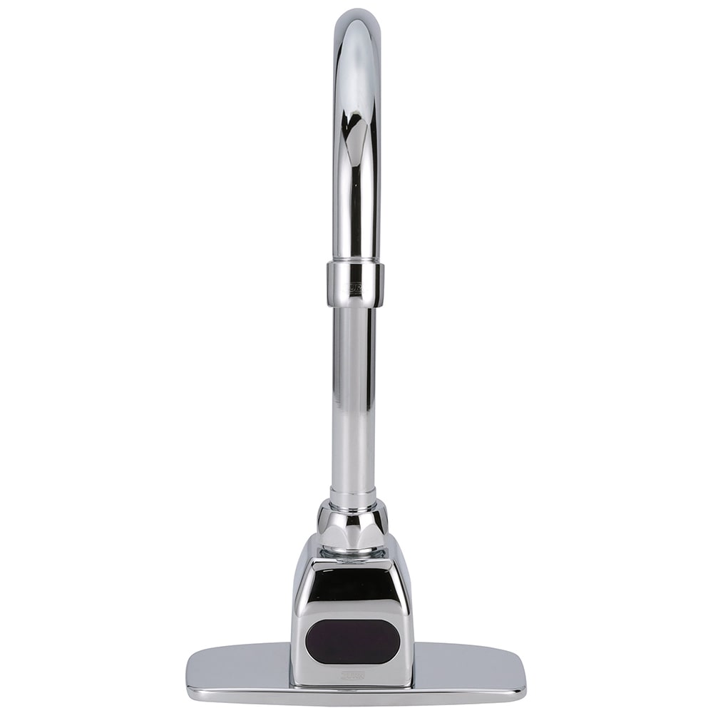 Zurn Industries Z6920-XL-ACA-CP4 Deck Mount Gooseneck Sensor Faucet w/ 0.5 gpm Aerator & 6 VDC Power Converter - 4" Plate, Chrome