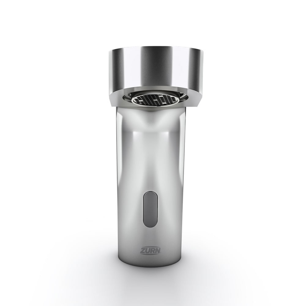 Zurn Industries Z6933-CP4-L-MV-SH Deck Mount Battery Sensor Faucet w/ 1.0 gpm Aerator & Temperature Mixing Valve - 4" Plate, Chrome