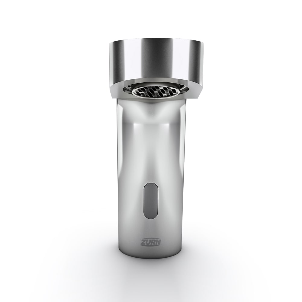 Zurn Industries Z6933-L-MV Deck Mount Battery Sensor Faucet w/ 1.0 gpm Aerator & Temperature Mixing Valve - 4" Plate, Chrome