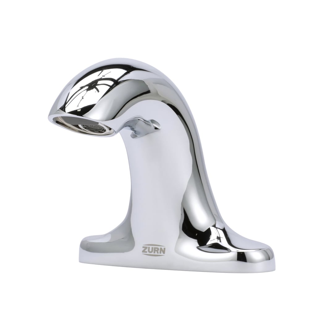 Zurn Industries Z6955-XL-S-E-W2 Deck Mount Battery Sensor Faucet w/ 0.5 gpm Aerator & Integral Mixing Valve - Chrome