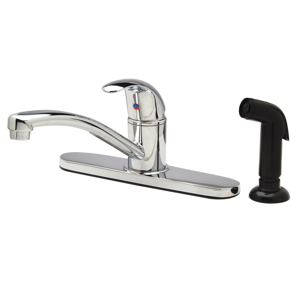 Zurn Industries Z7872C-XL Deck Mount Faucet w/ 2.2 gpm Aerator & 48" Spray - 9 3/8" Swing Spout, 8" Centers
